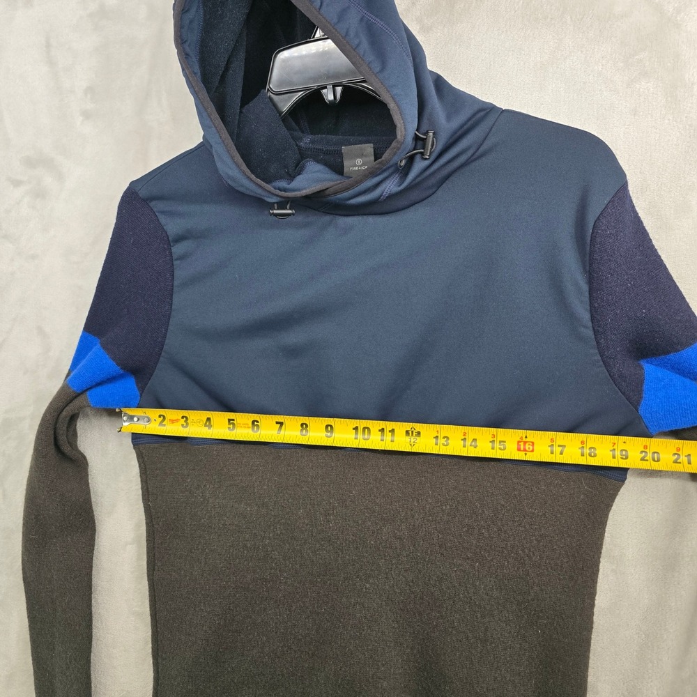 BOGNER FIRE+ICE Men's Blue‎ Brown Wool Blend Hoodie Long Sleeve Sweater Large - Picture 5 of 9